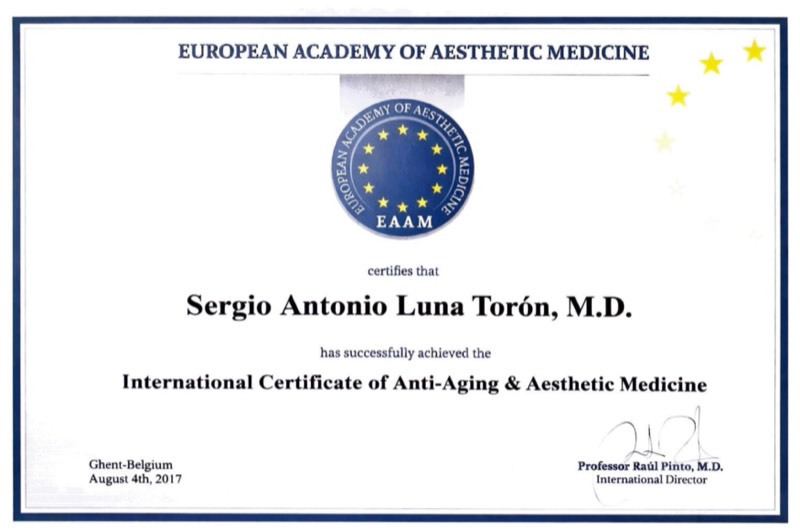International Certificate of Anti-Aging & Aesthetic Medicine